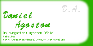 daniel agoston business card